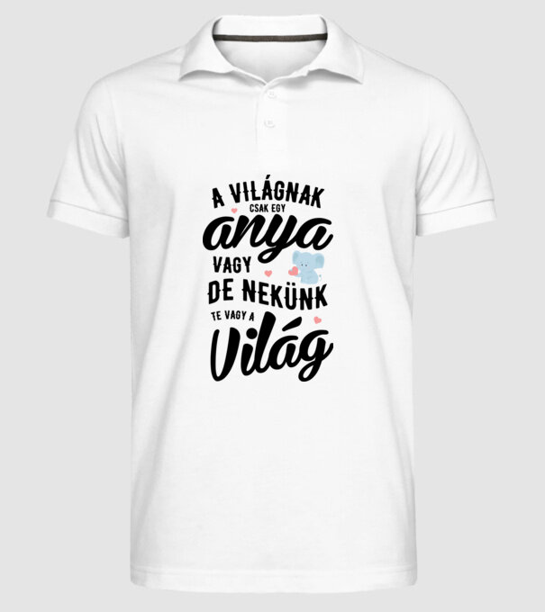  minta fehér pólón