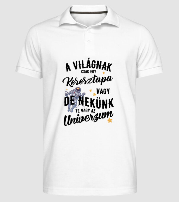  minta fehér pólón