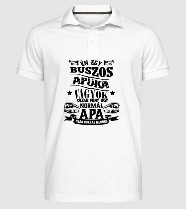  minta fehér pólón