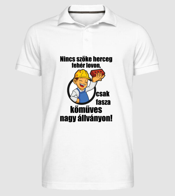  minta fehér pólón