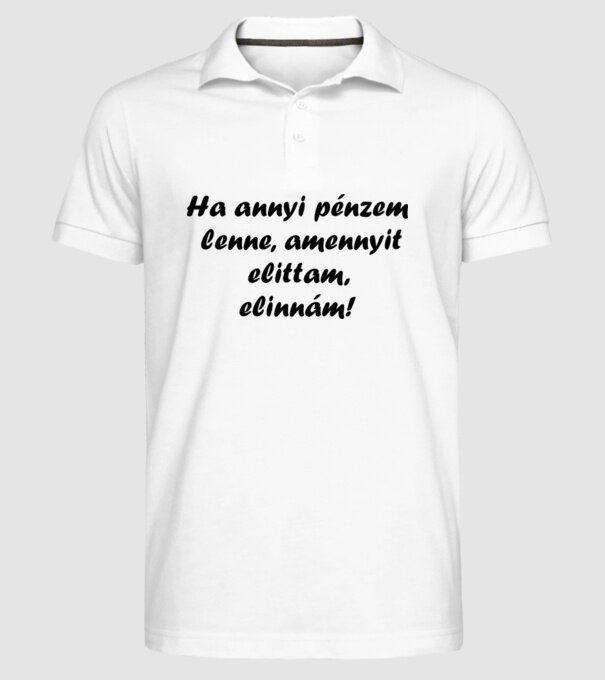  minta fehér pólón