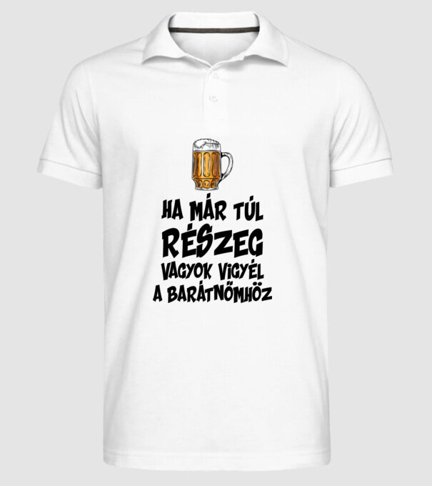 minta fehér pólón