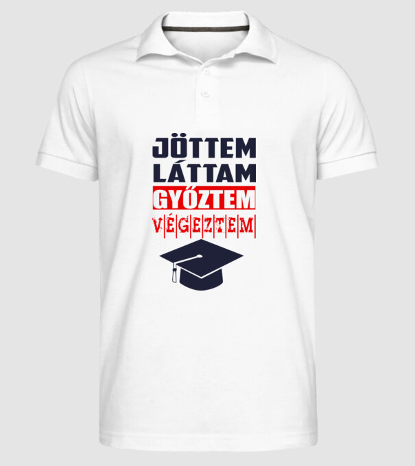 minta fehér pólón