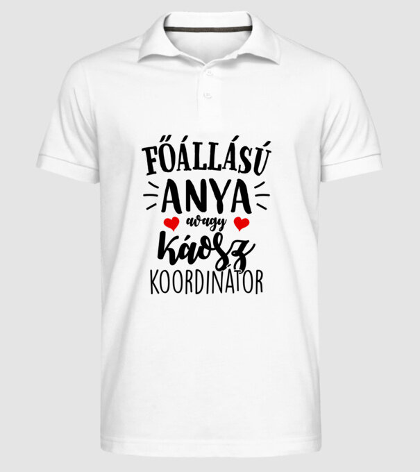  minta fehér pólón