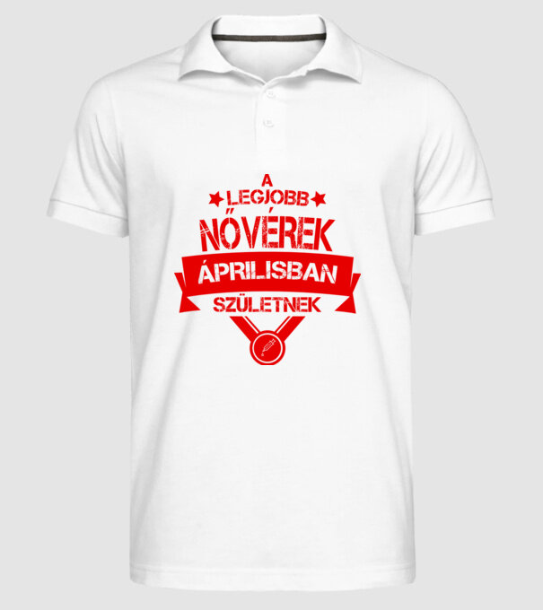  minta fehér pólón