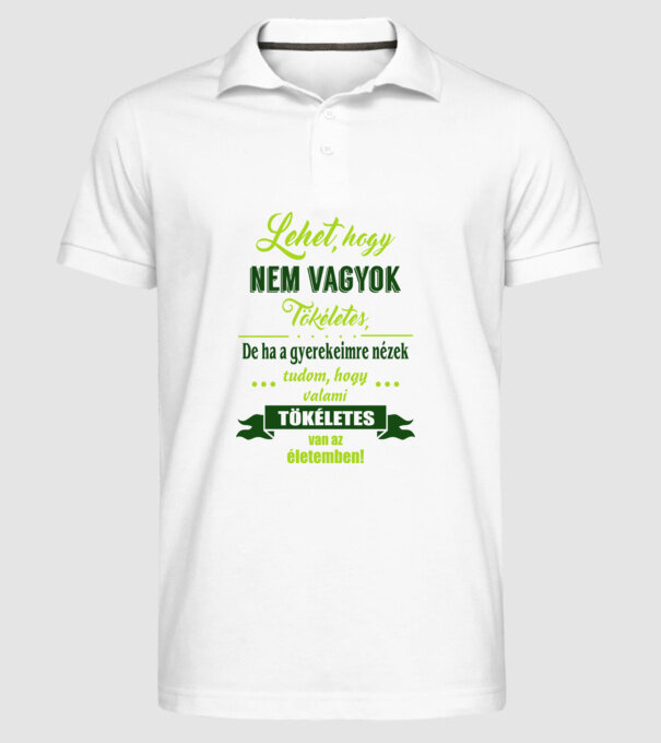  minta fehér pólón