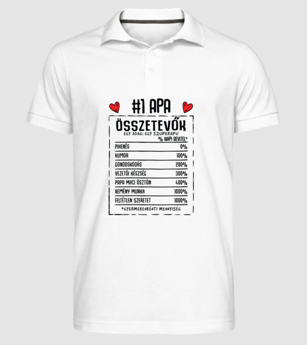  minta fehér pólón