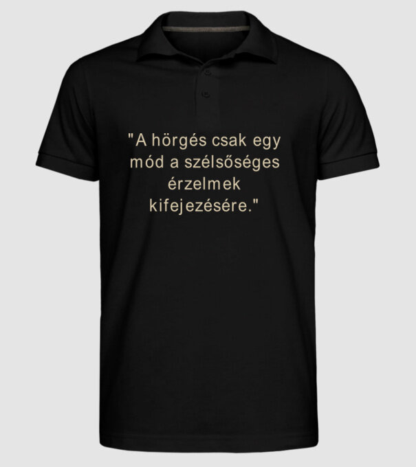  minta fekete pólón