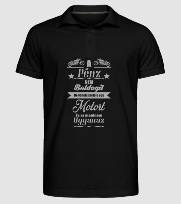  minta fekete pólón
