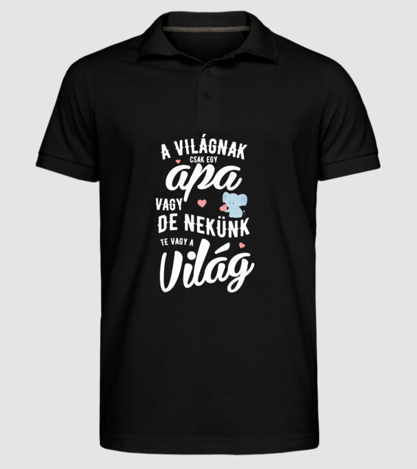  minta fekete pólón