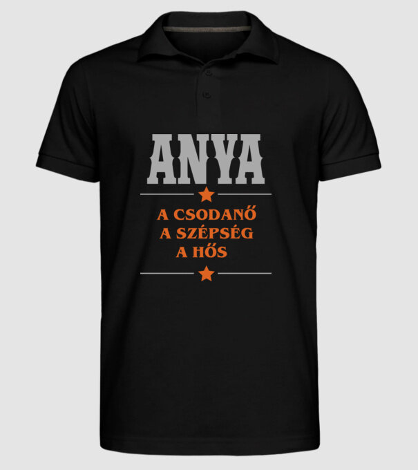  minta fekete pólón