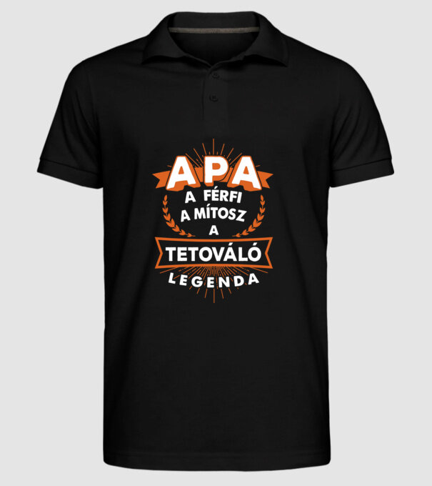  minta fekete pólón