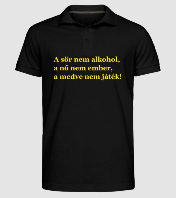  minta fekete pólón