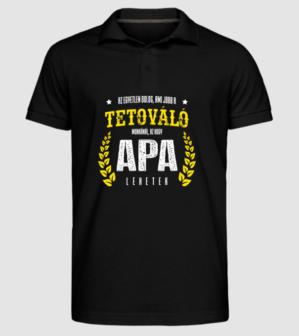  minta fekete pólón