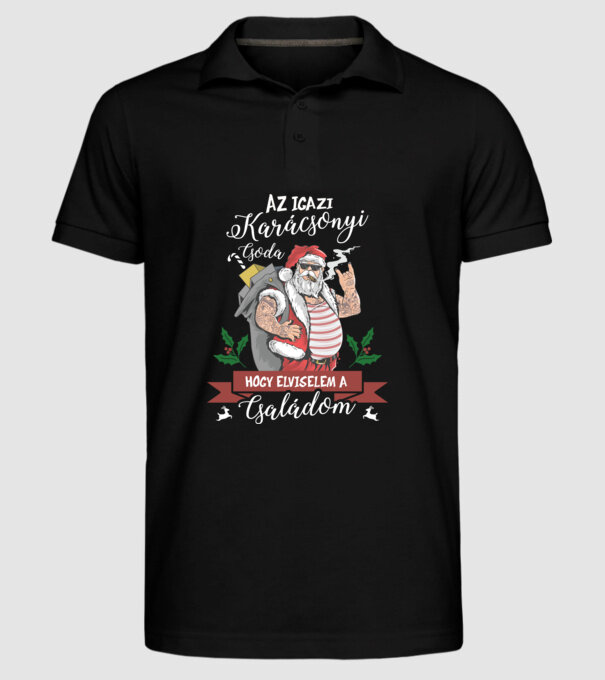  minta fekete pólón