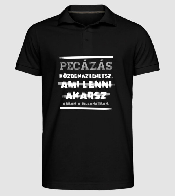  minta fekete pólón