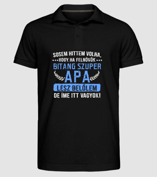  minta fekete pólón