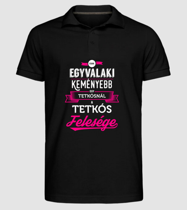  minta fekete pólón