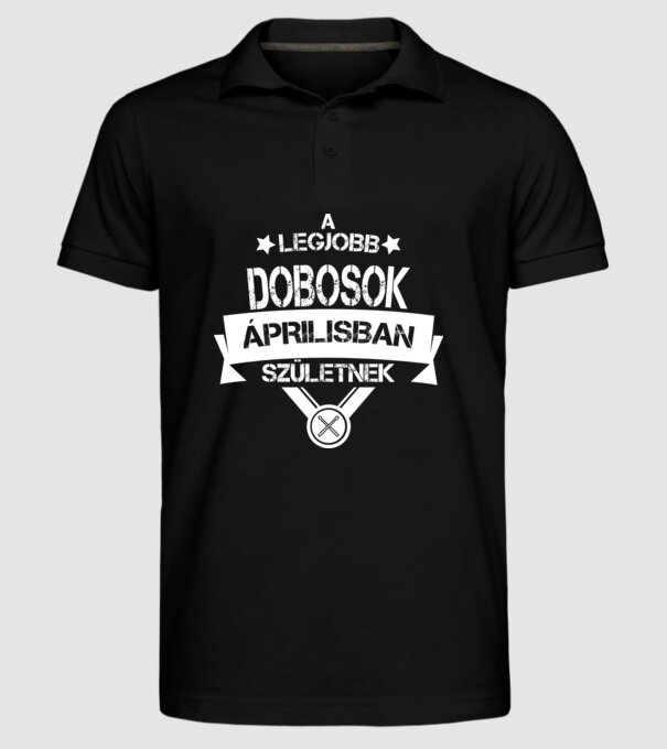  minta fekete pólón