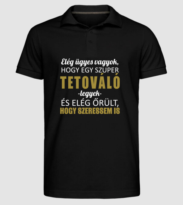  minta fekete pólón