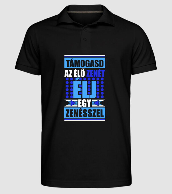  minta fekete pólón