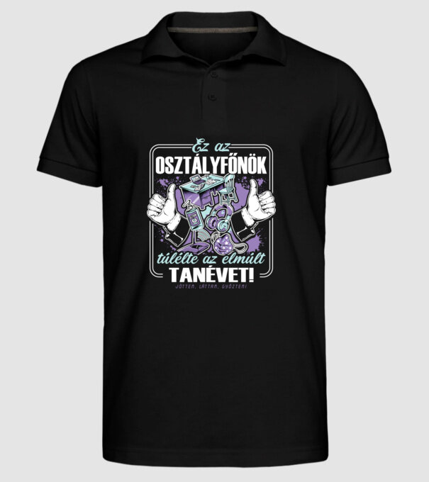  minta fekete pólón