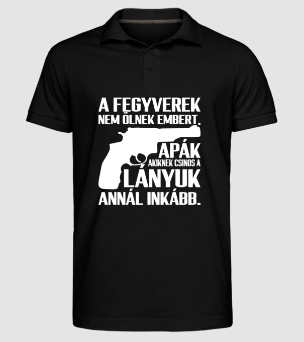  minta fekete pólón