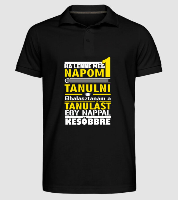  minta fekete pólón