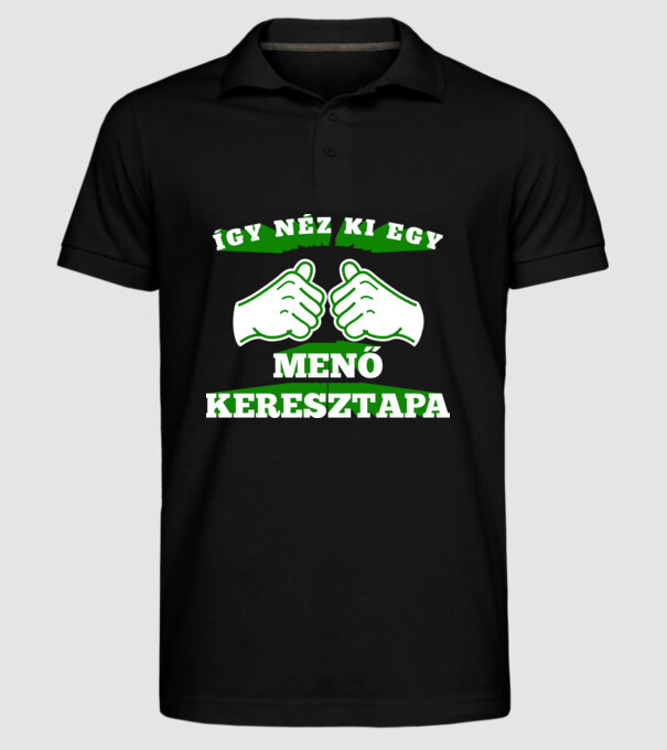  minta fekete pólón