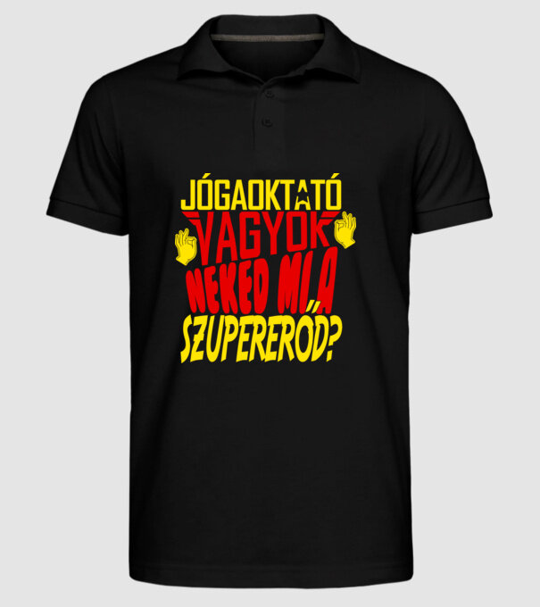  minta fekete pólón