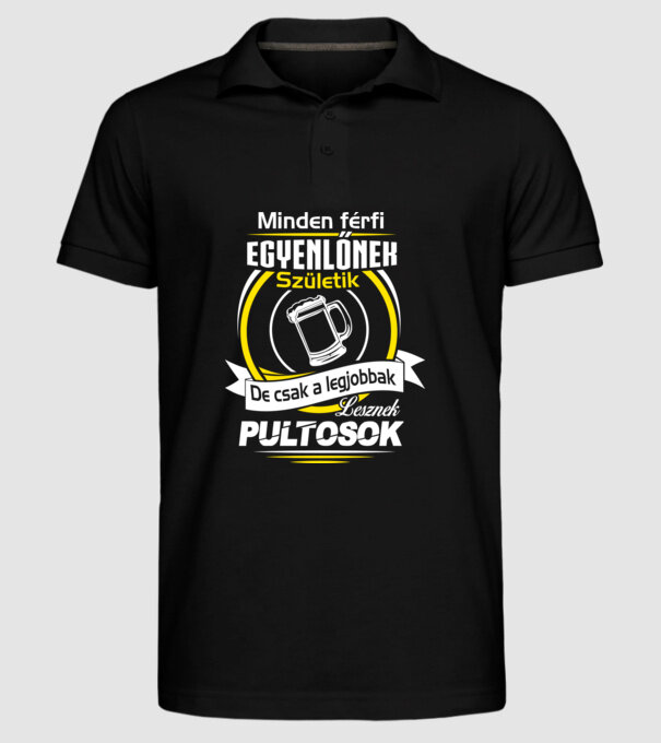  minta fekete pólón
