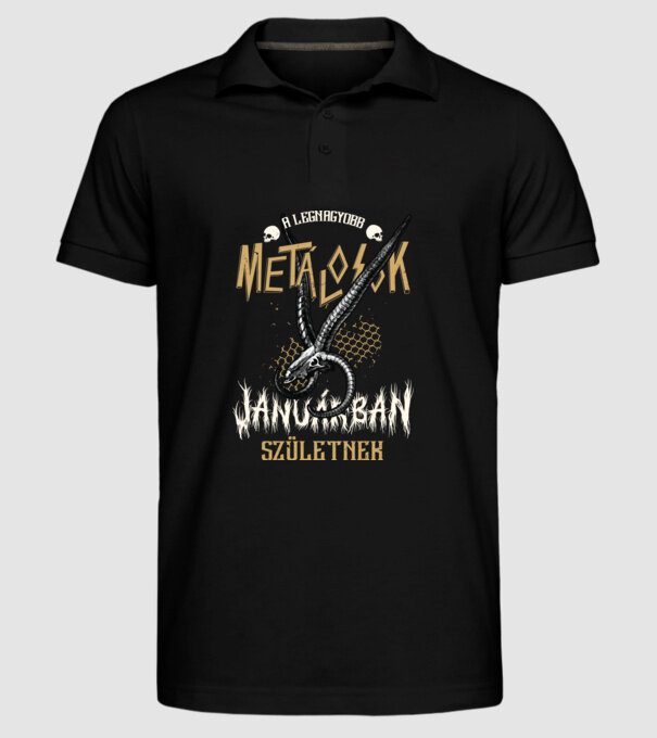  minta fekete pólón