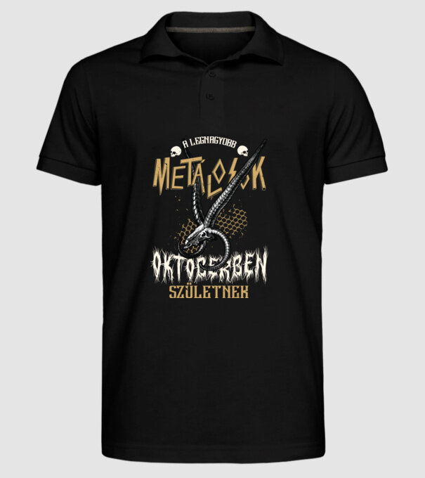  minta fekete pólón