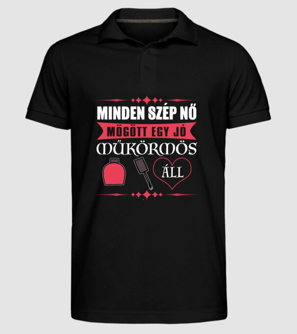  minta fekete pólón