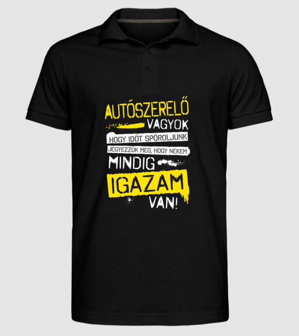  minta fekete pólón