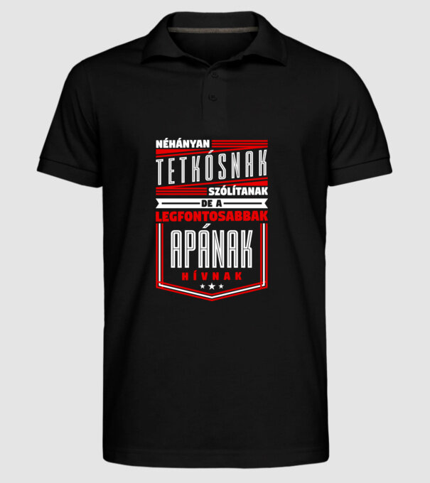  minta fekete pólón