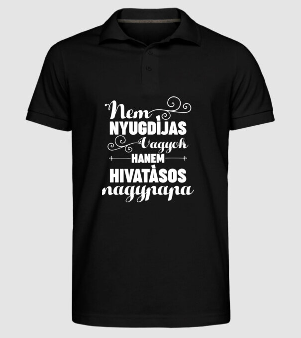  minta fekete pólón