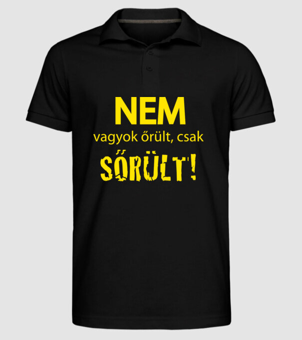  minta fekete pólón