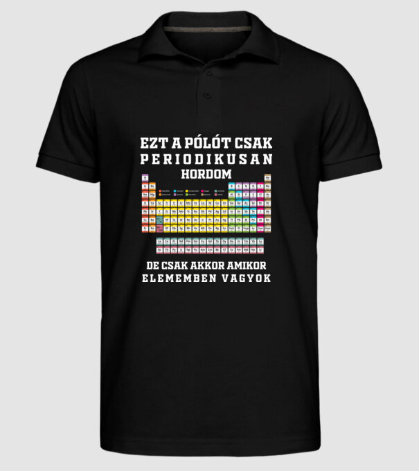  minta fekete pólón