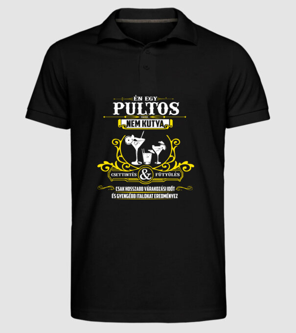  minta fekete pólón
