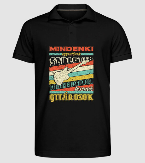 minta fekete pólón