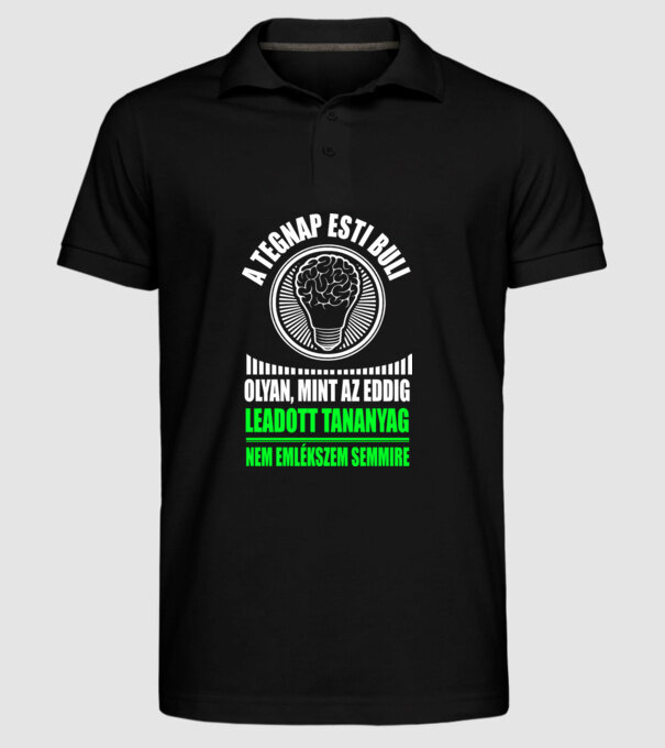  minta fekete pólón