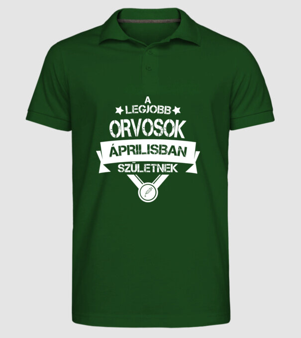  minta sötétzöld pólón