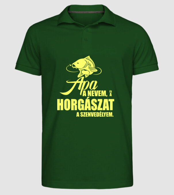  minta sötétzöld pólón