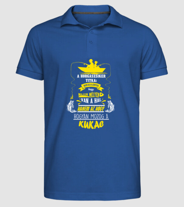  minta királykék pólón