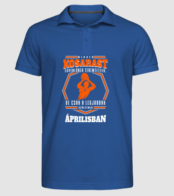  minta királykék pólón