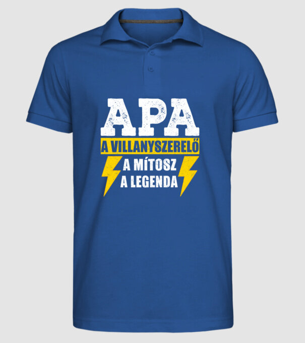  minta királykék pólón