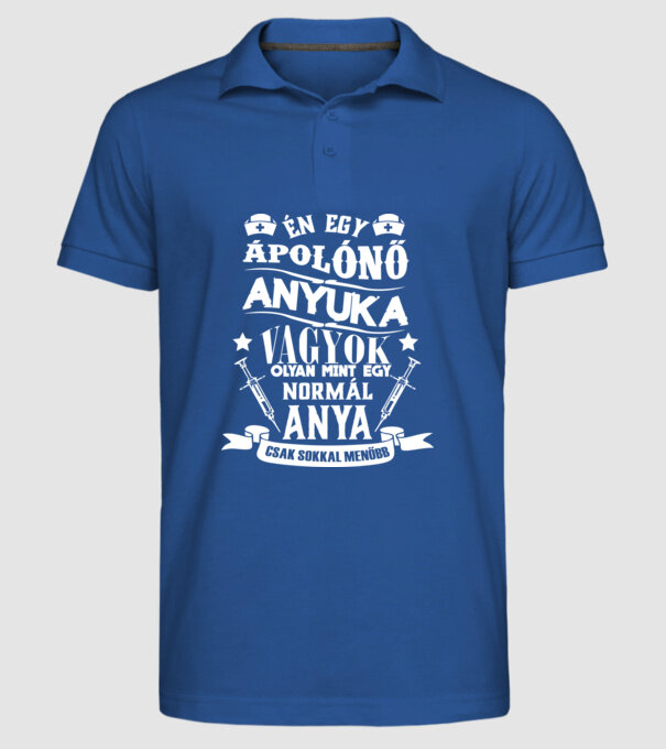  minta királykék pólón