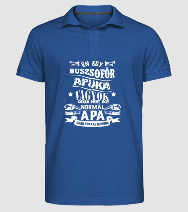  minta királykék pólón