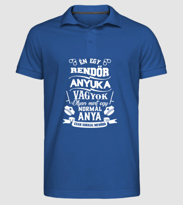  minta királykék pólón